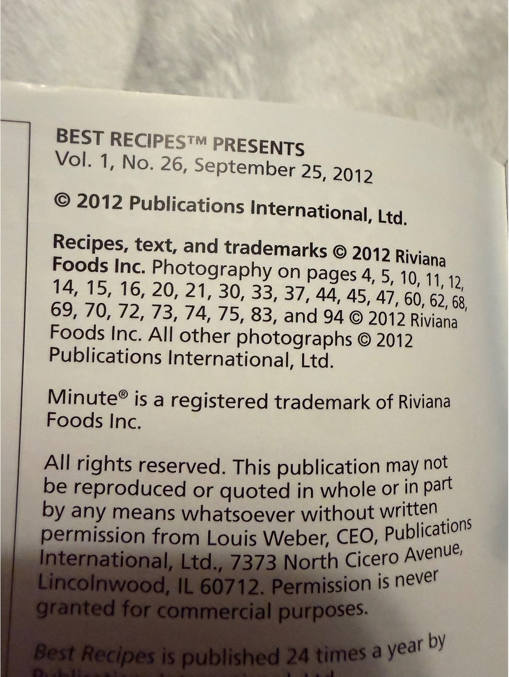 Quick & Easy Minute Rice Recipes Cookbook Magazine - Picture 2 of 6